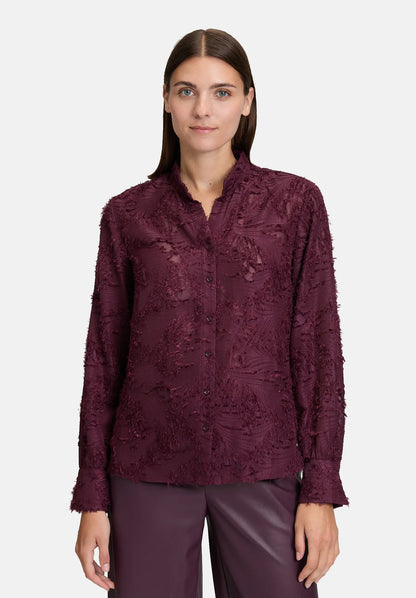 Betty Barclay_Dark Aubergine_Structured Shirt Blouse_8963-3274_4685_02