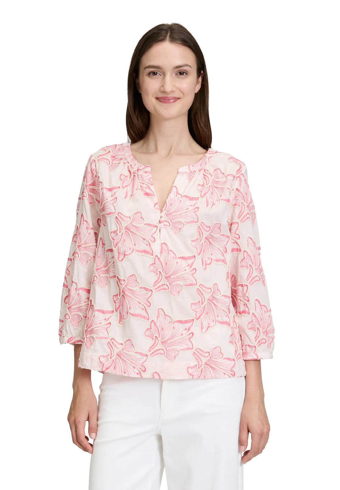 Betty Barclay Rose/Pink Women Blouse Short 3/4 Sleeve SKU: 8998-3245_4845 Image 01