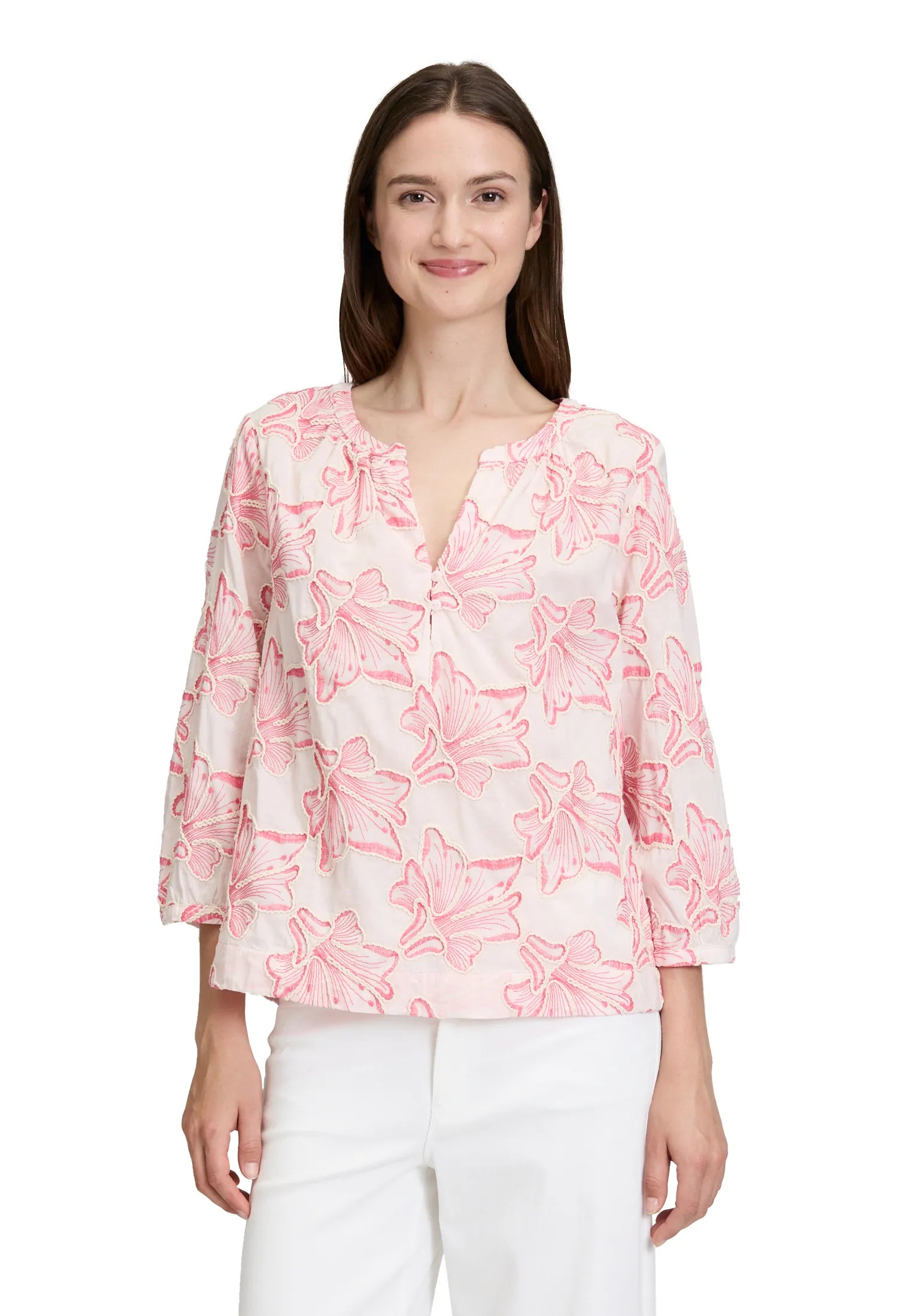 Betty Barclay Rose/Pink Women Blouse Short 3/4 Sleeve SKU: 8998-3245_4845 Image 01