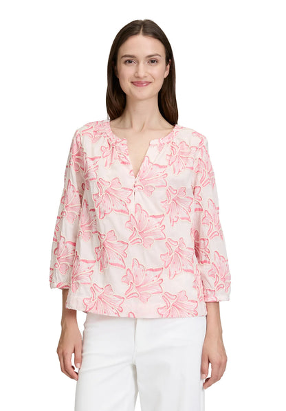 Betty Barclay Rose/Pink Women Blouse Short 3/4 Sleeve SKU: 8998-3245_4845 Image 01