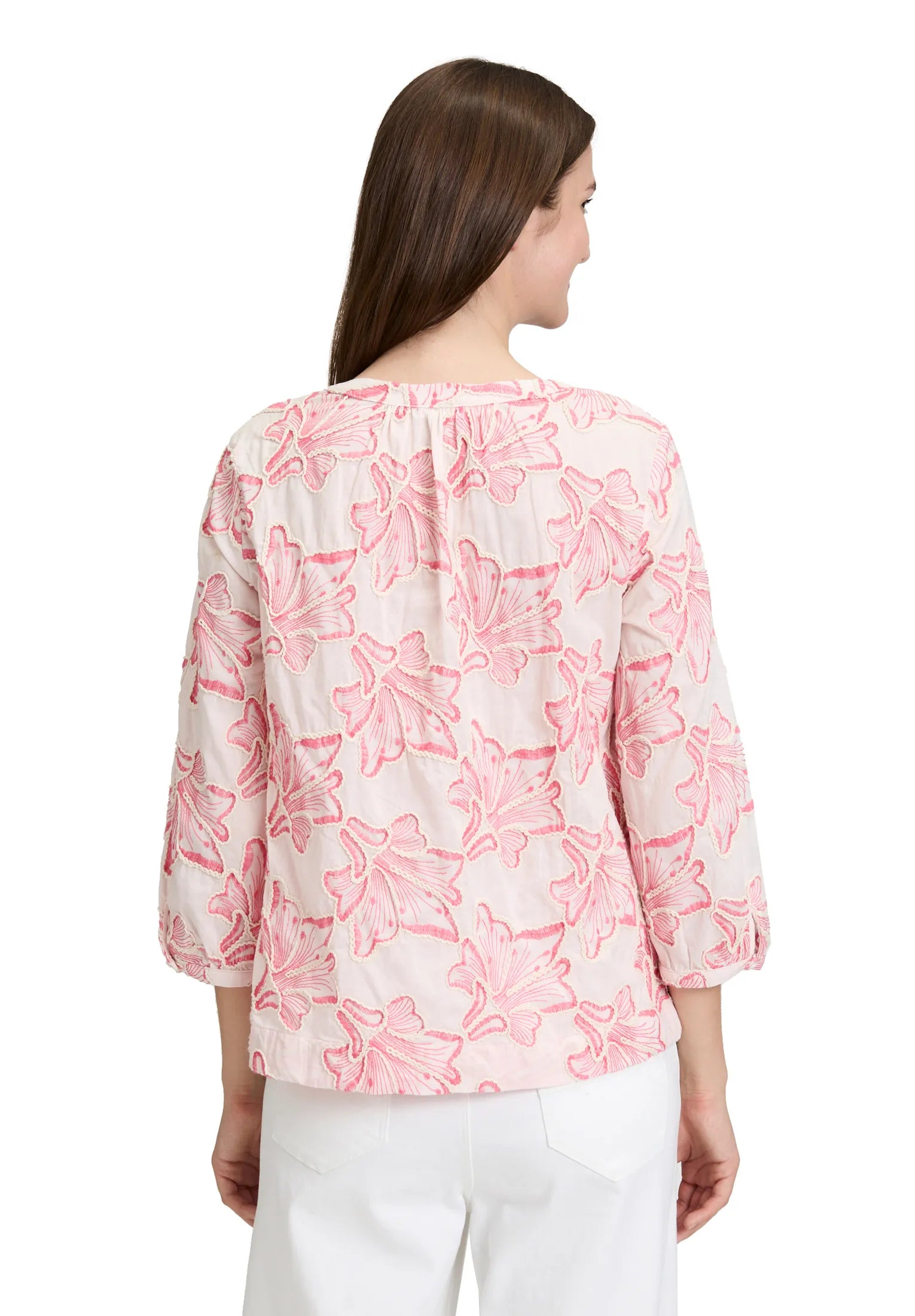 Betty Barclay Rose/Pink Women Blouse Short 3/4 Sleeve SKU: 8998-3245_4845 Image 03