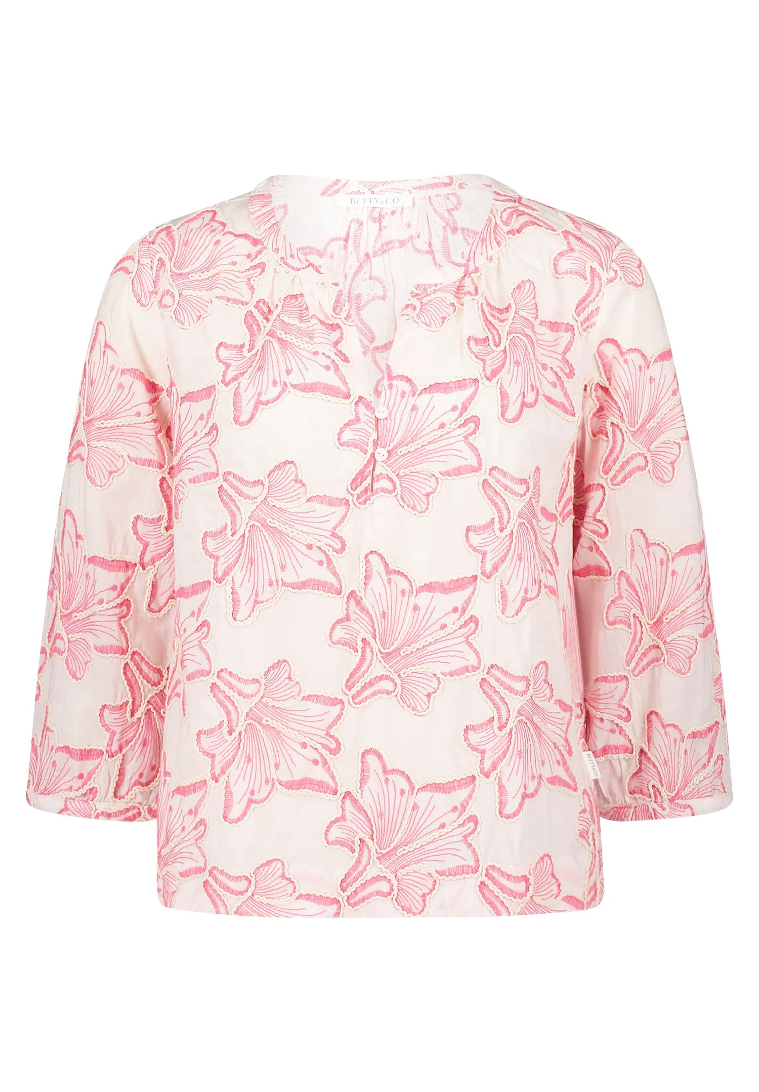 Betty Barclay Rose/Pink Women Blouse Short 3/4 Sleeve SKU: 8998-3245_4845 Image 04