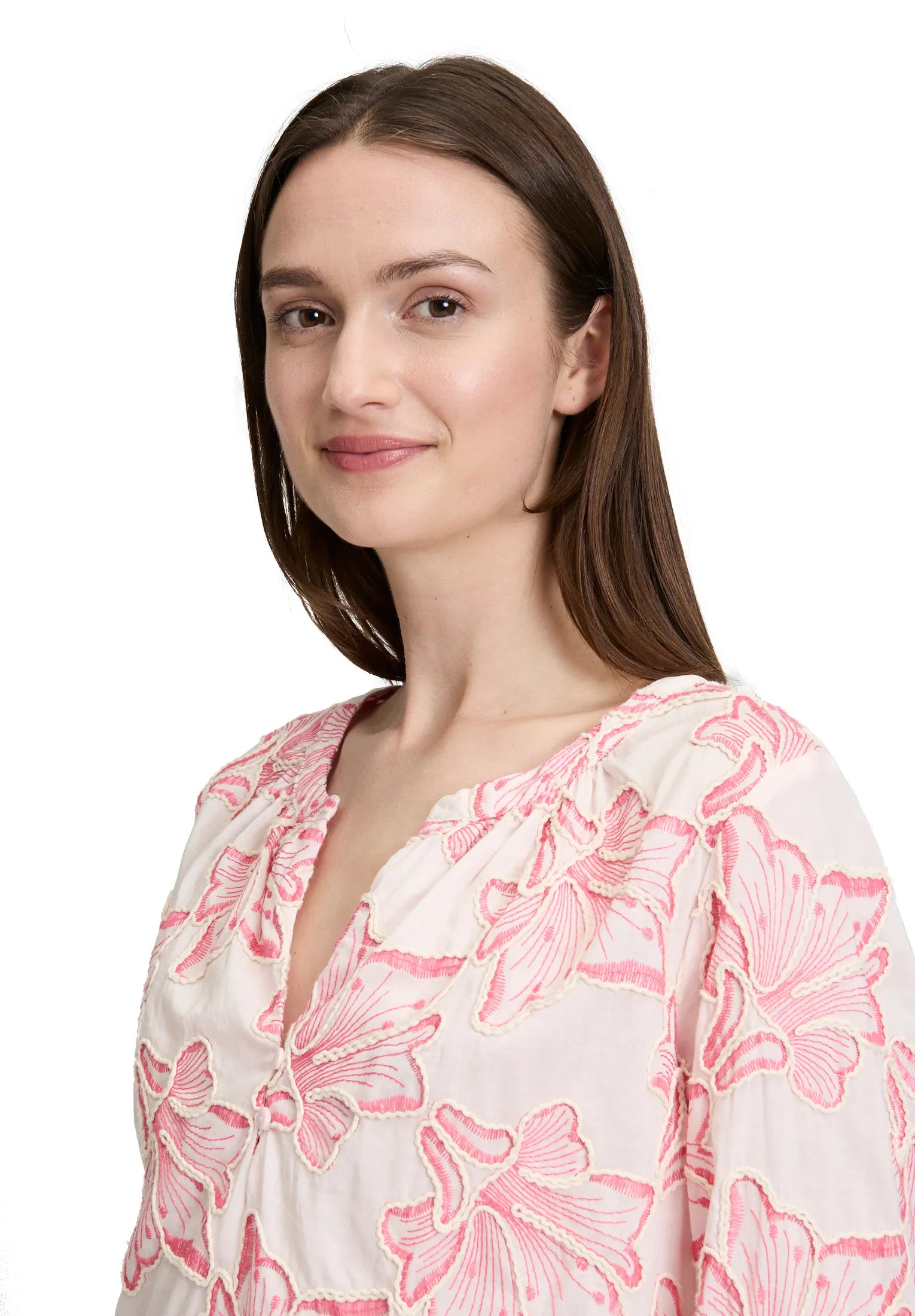 Betty Barclay Rose/Pink Women Blouse Short 3/4 Sleeve SKU: 8998-3245_4845 Image 06