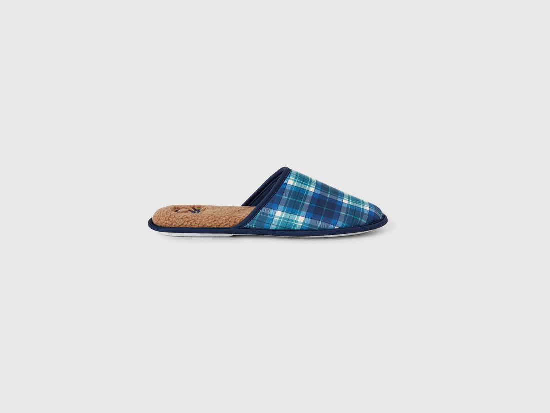 Benetton_Blue_Tartan Slippers_8G5M2D01A_67W_01