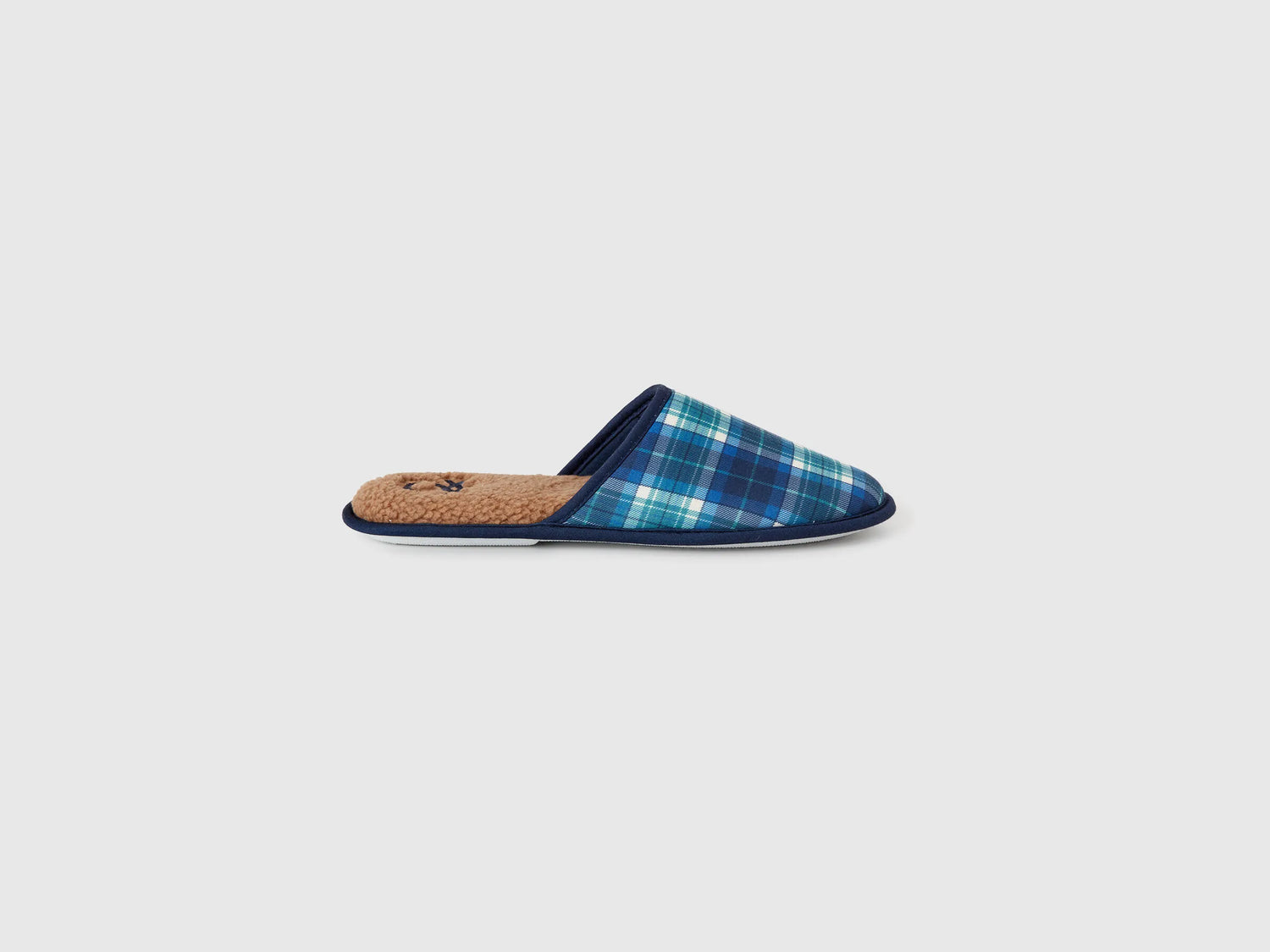 Benetton_Blue_Tartan Slippers_8G5M2D01A_67W_01