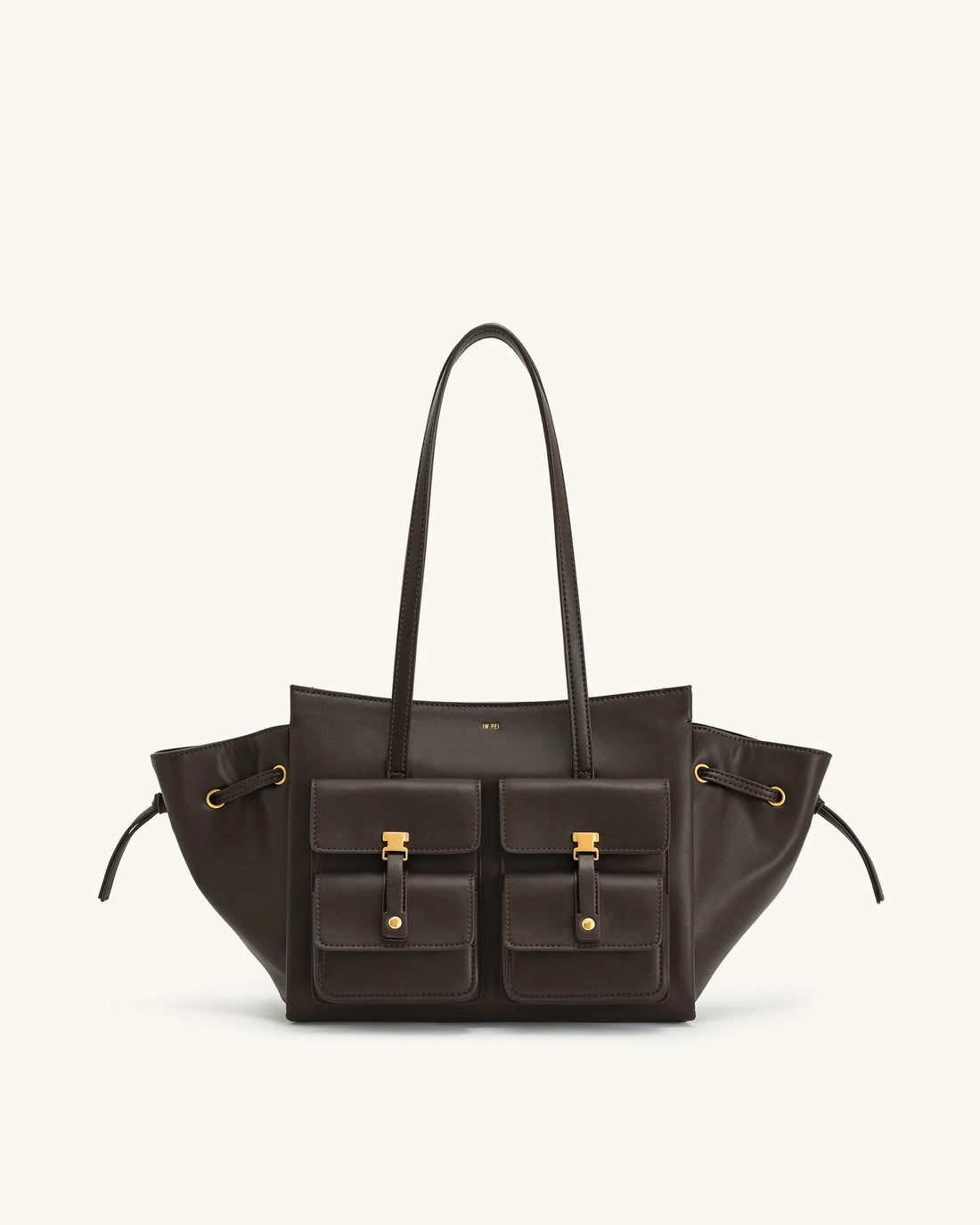 JW PEI_Dark Brown_Linda Tote Bags_8T001-1_Dark Brown_01