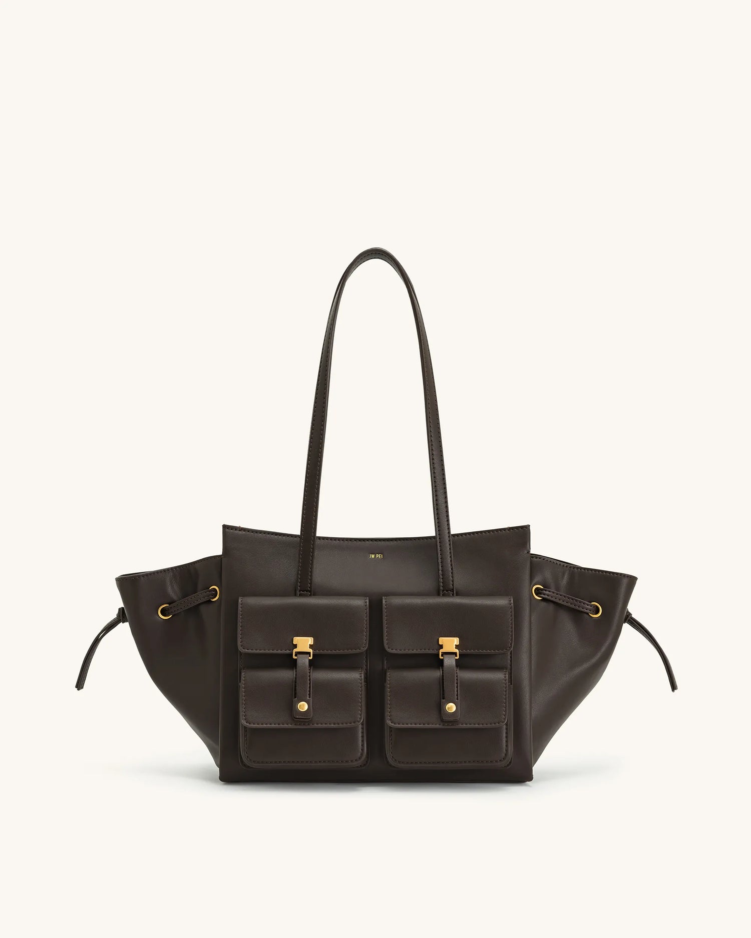 JW PEI_Dark Brown_Linda Tote Bags_8T001-1_Dark Brown_01