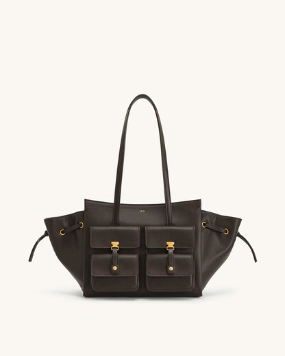 JW PEI_Dark Brown_Linda Tote Bags_8T001-1_Dark Brown_01