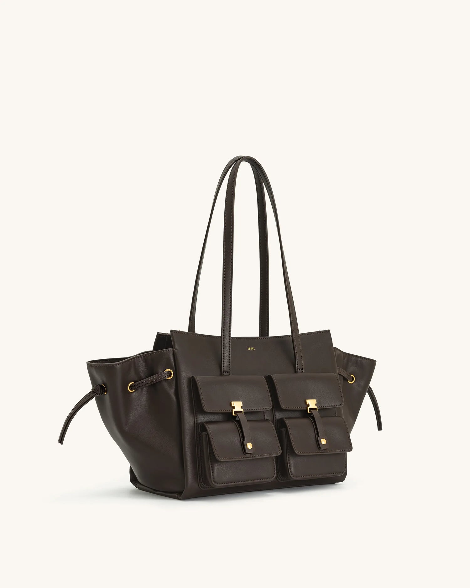 JW PEI_Dark Brown_Linda Tote Bags_8T001-1_Dark Brown_03