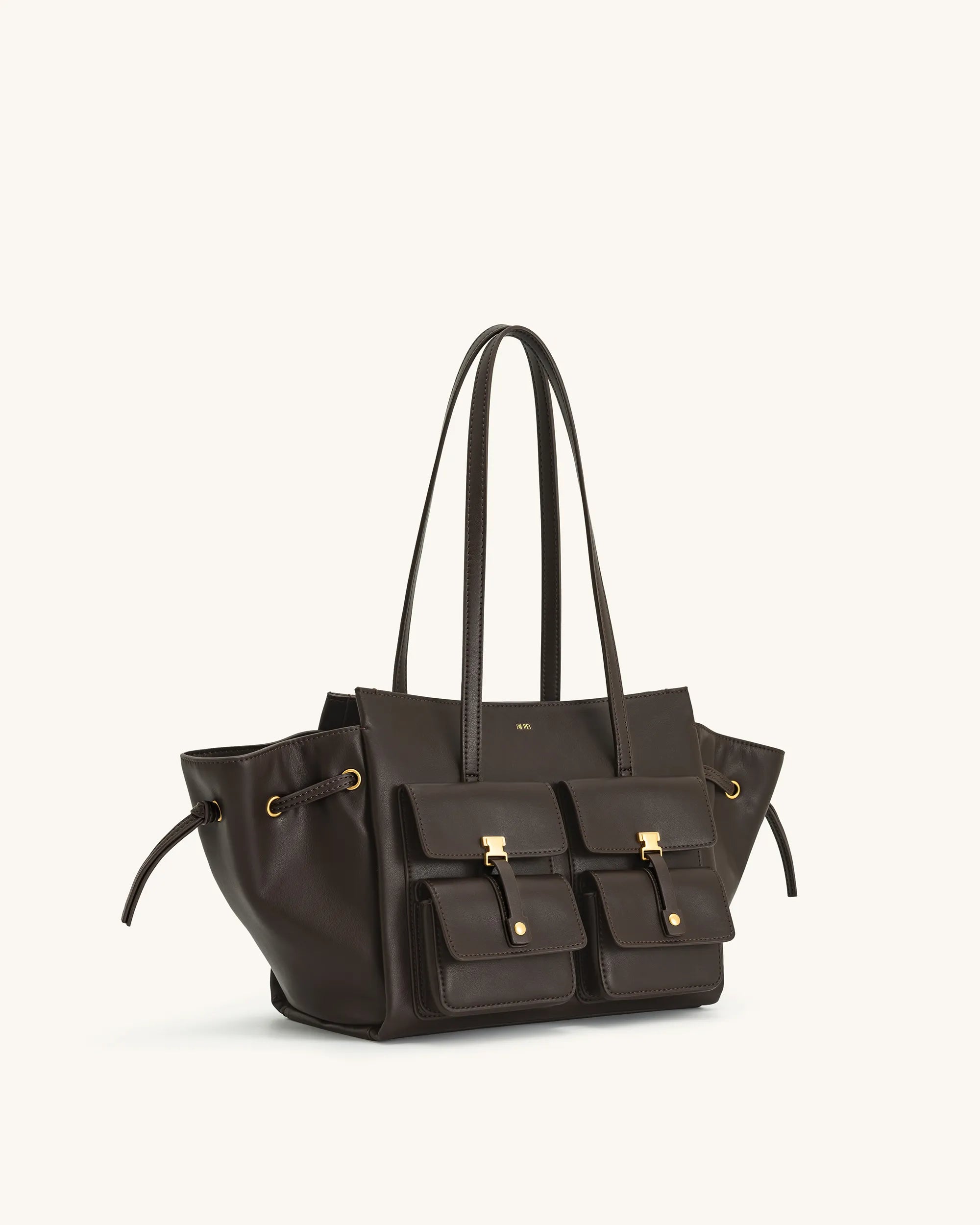 JW PEI_Dark Brown_Linda Tote Bags_8T001-1_Dark Brown_03