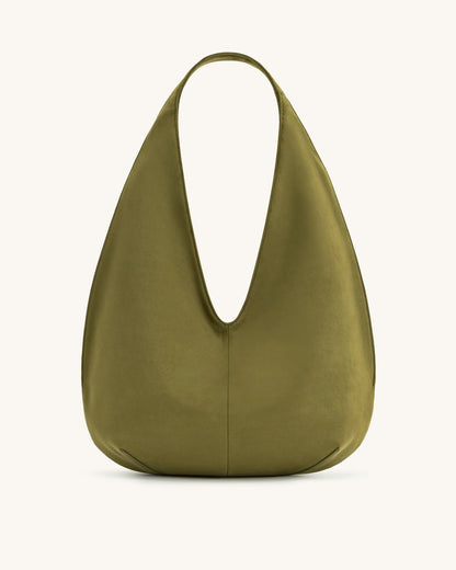 JW PEI_Dark Olive_Dara Faux Suede Hobo Bag_8T009-7_Dark Olive_01