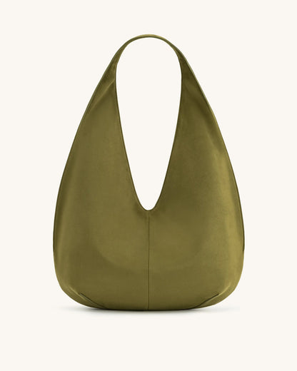 JW PEI_Dark Olive_Dara Faux Suede Hobo Bag_8T009-7_Dark Olive_03