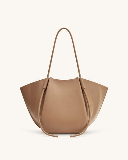 JW PEI Clay Brown Women Nala Wide Tote Bag - Clay Brown SKU: 8T030-34_Clay Brown Image 03