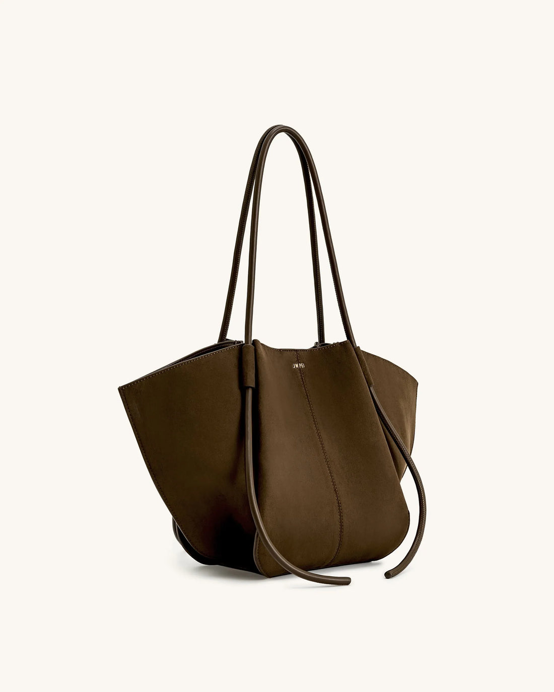 JW PEI Mocha Brown Women Nala Wide Tote Bag - Mocha Brown SKU: 8T030-3_Mocha Brown Image 02