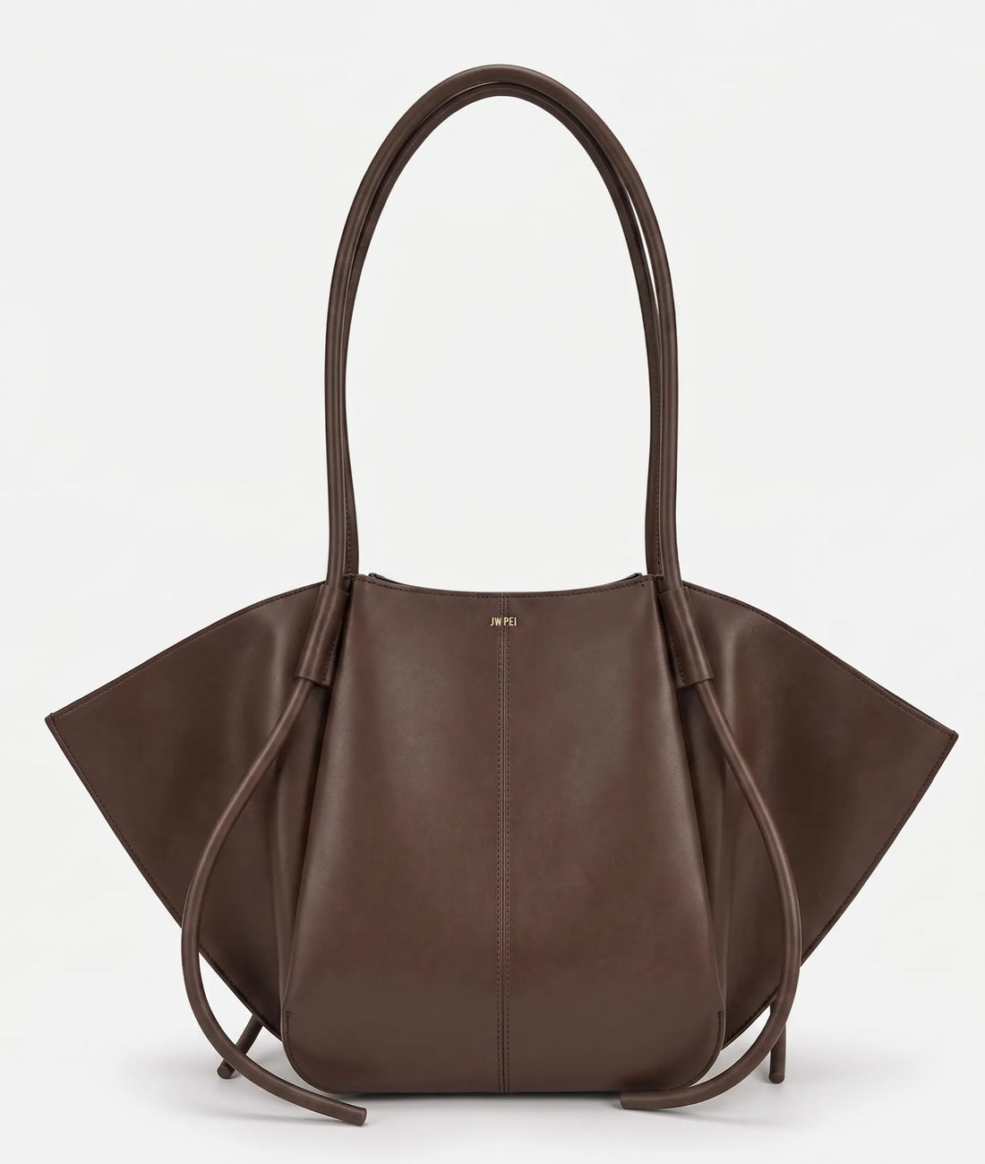 JW PEI Deep Brown Women Nala Large Wide Tote Bag  SKU: 8T030X001-31W_Deep Brown Image 01