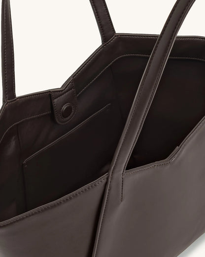 JW PEI Caramel Women Kiana Large Capacity Tote Bag - Caramel SKU: 8T032-31_Caramel Image 04