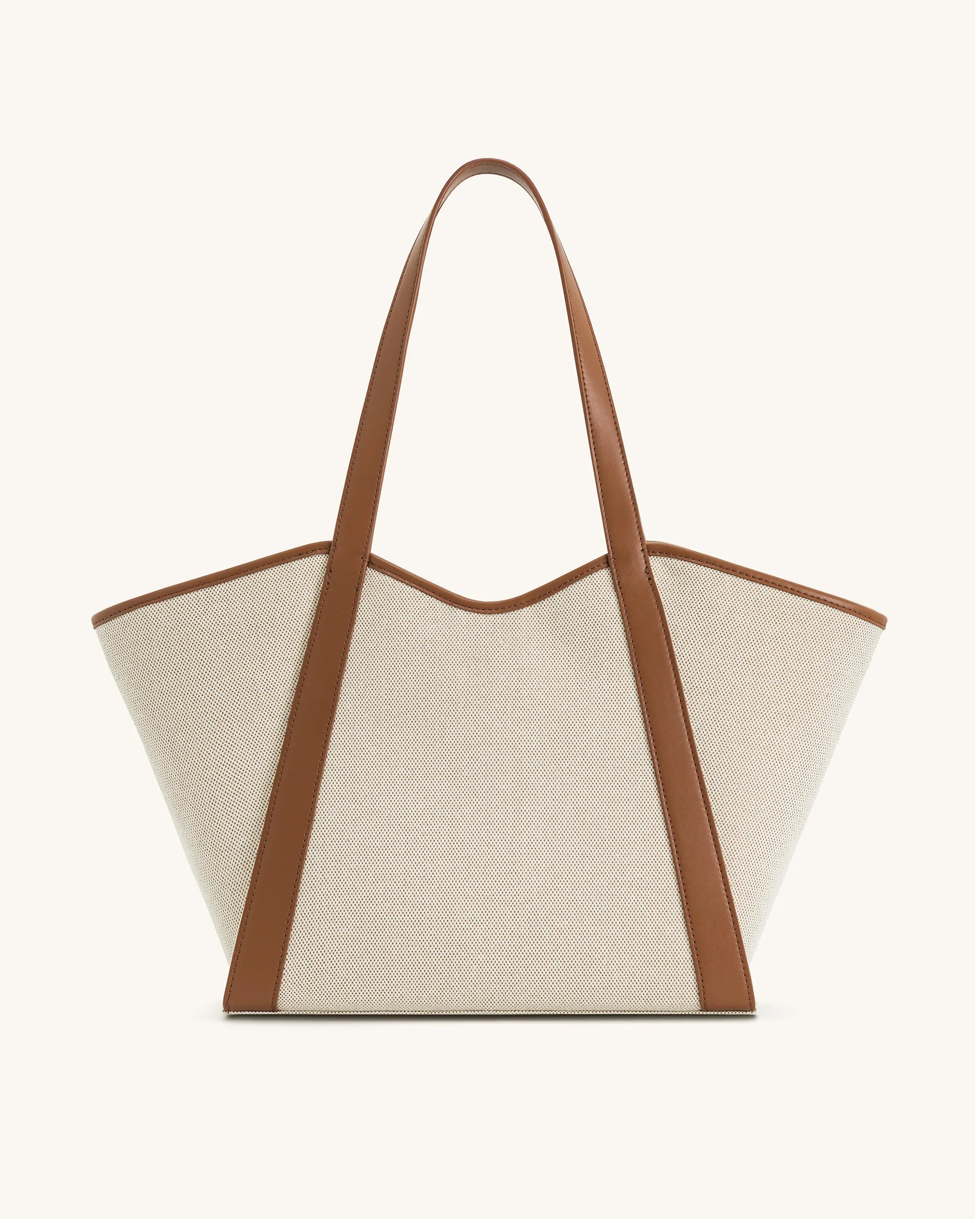 JW PEI_Brown Canvas_Kiana Large Capacity Tote Bags_8T032-32_Brown Canvas_02