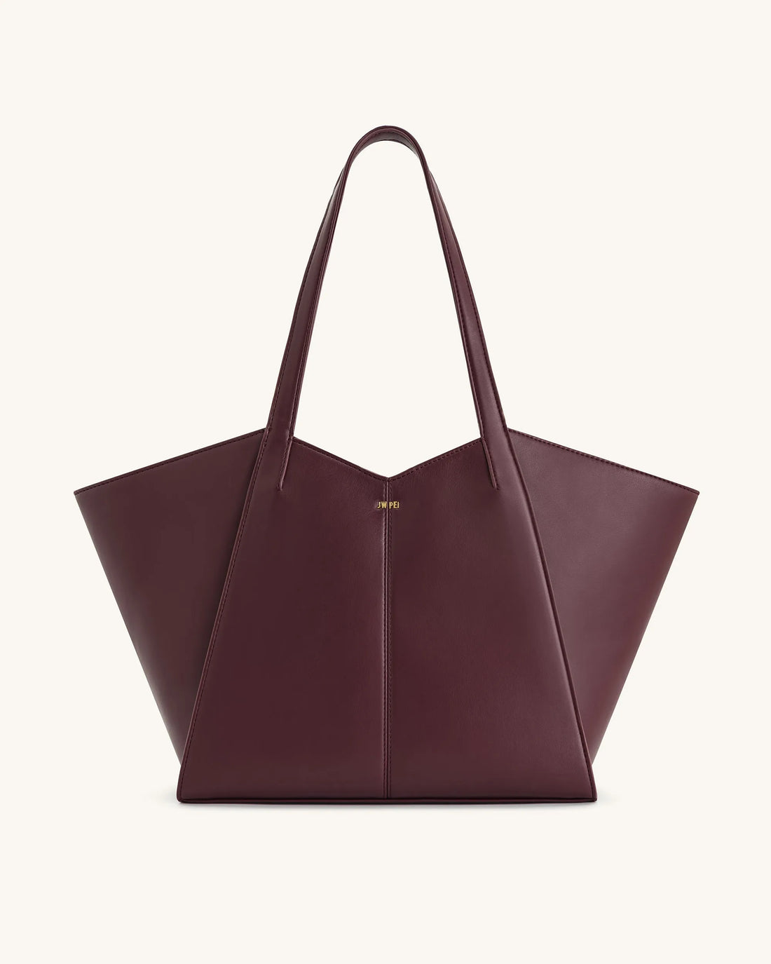 JW PEI Deep Claret Women Kiana Large Capacity Tote Bag - Deep Claret SKU: 8T032-4_Deep Claret Image 01
