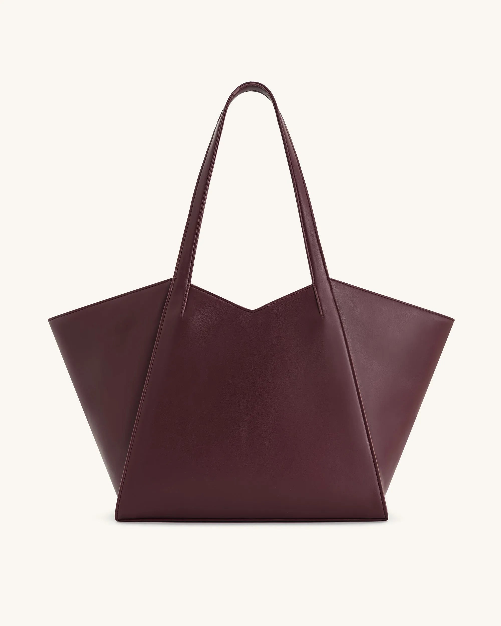 JW PEI Deep Claret Women Kiana Large Capacity Tote Bag - Deep Claret SKU: 8T032-4_Deep Claret Image 03