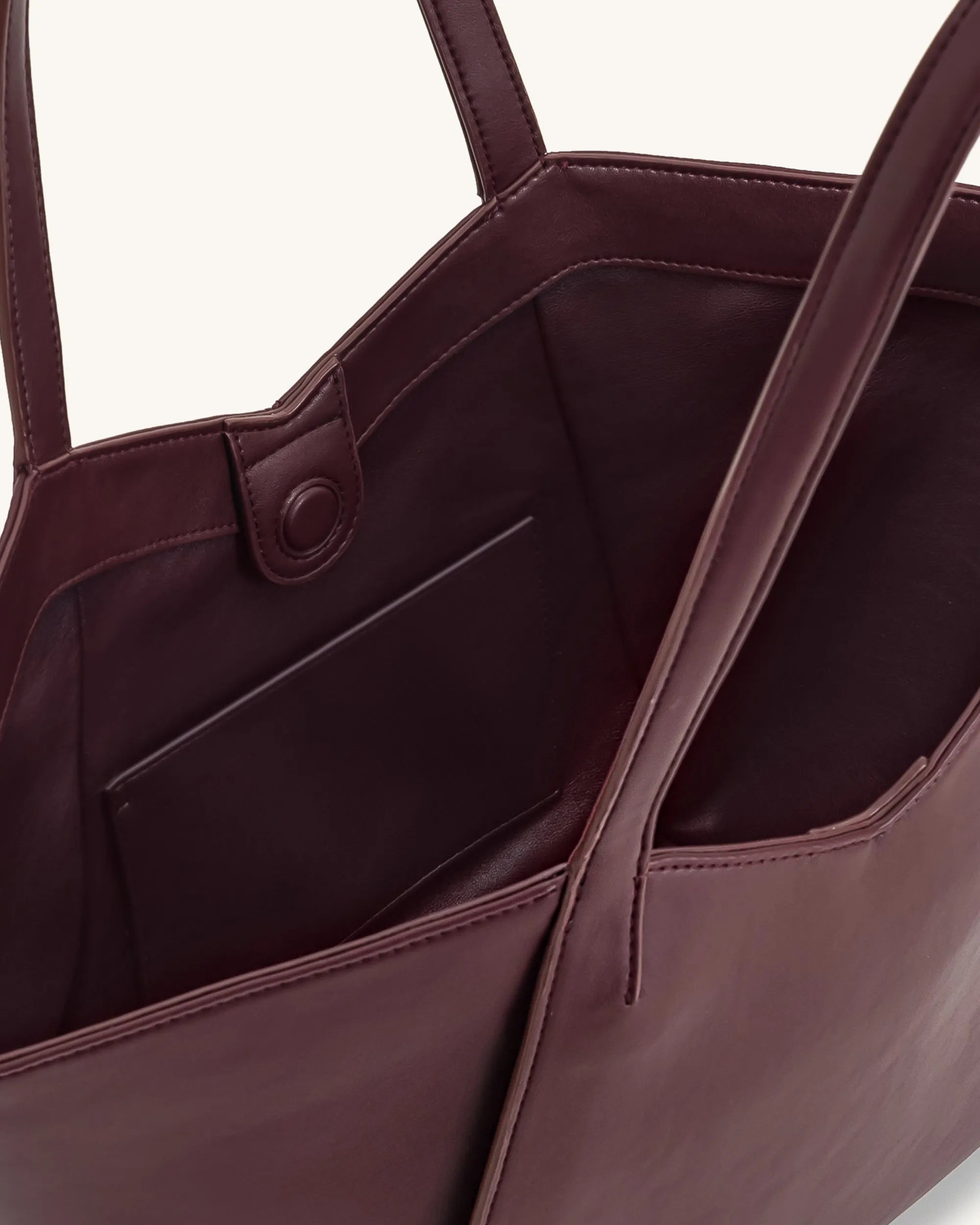 JW PEI Deep Claret Women Kiana Large Capacity Tote Bag - Deep Claret SKU: 8T032-4_Deep Claret Image 04