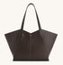 JW Pei Dark Brown Women Kiana Extra Large Capacity Tote Bag SKU: 8T032X001-32W_Dark Brown Image 01