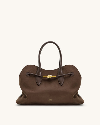 JW PEI Mocha Brown  Adele Metal Rope Knot Tote Bag  SKU: 8T112-31_Mocha Brown Image 01