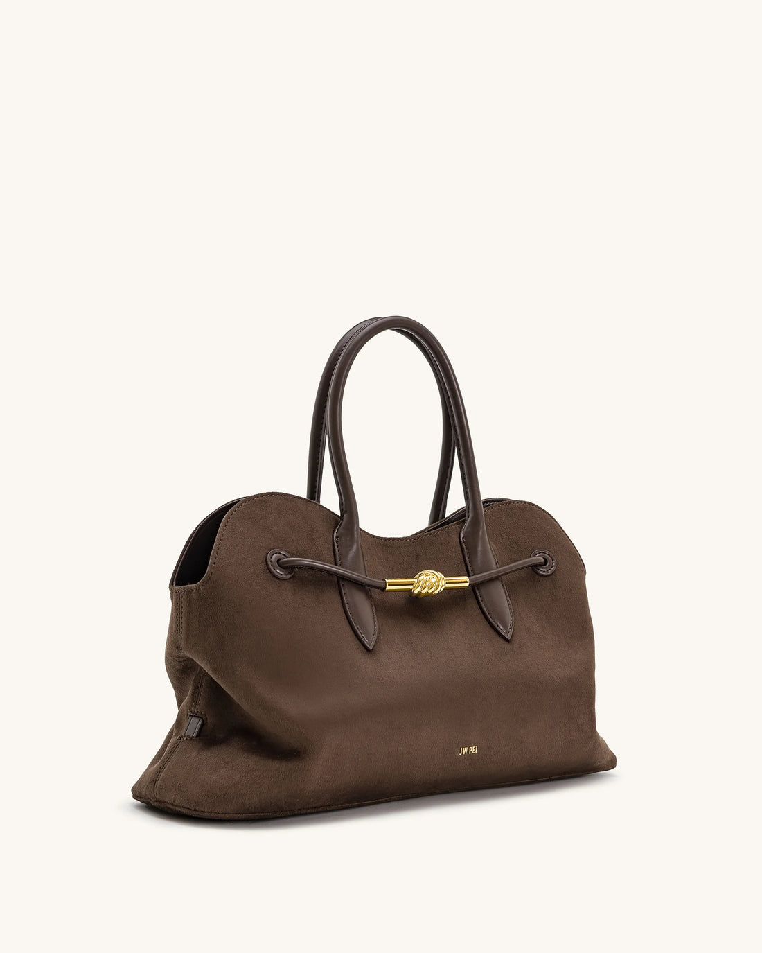 JW PEI Mocha Brown  Adele Metal Rope Knot Tote Bag  SKU: 8T112-31_Mocha Brown Image 02