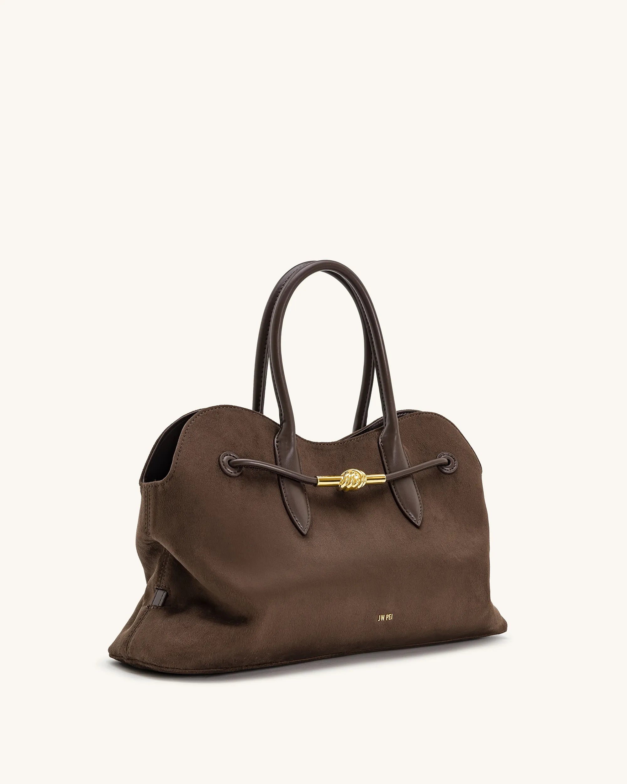 JW PEI Mocha Brown  Adele Metal Rope Knot Tote Bag  SKU: 8T112-31_Mocha Brown Image 02
