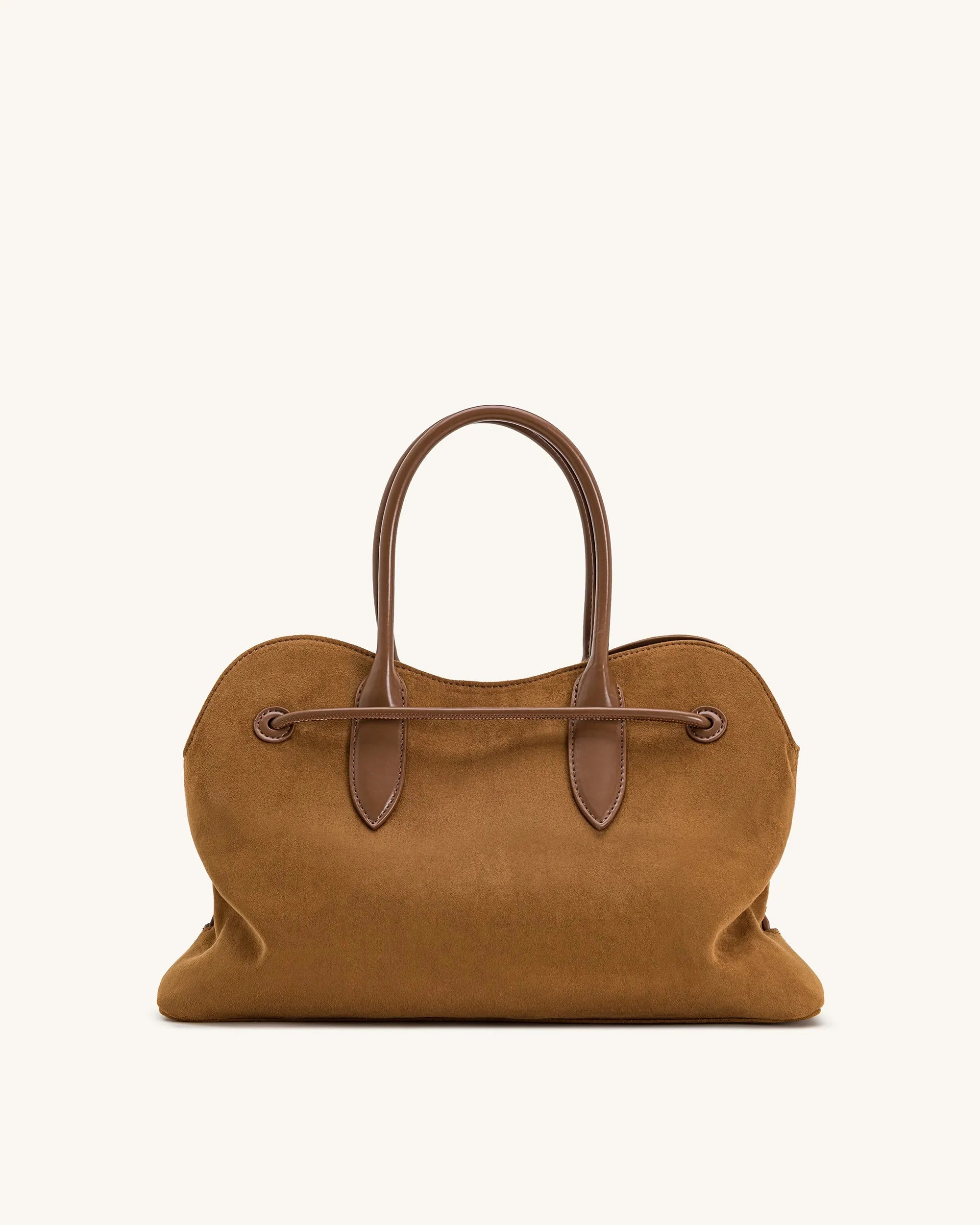 JW PEI Caramel Brown Women Adele Metal Rope Knot Tote Bag - Caramel Brown SKU: 8T112-3_Caramel Brown Image 03