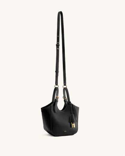 JW PEI Black Women Ines Padlock Tote Bag  SKU: 8T113-1_Black Image 02