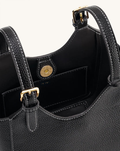 JW PEI Black Women Ines Padlock Tote Bag  SKU: 8T113-1_Black Image 04