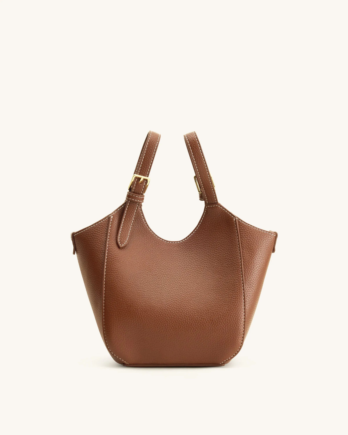 JW Pei Chocolate Brown Women Ines Padlock Tote Bag SKU: 8T113-30_Chocolate Brown Image 06