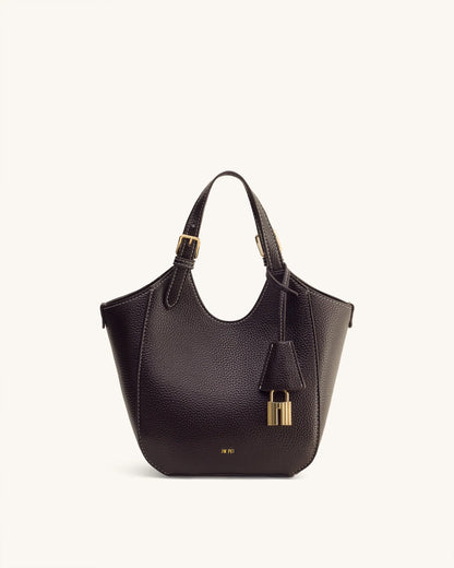 JW PEI Dark Brown  Ines Padlock Tote Bag  SKU: 8T113-3_Dark Brown Image 03