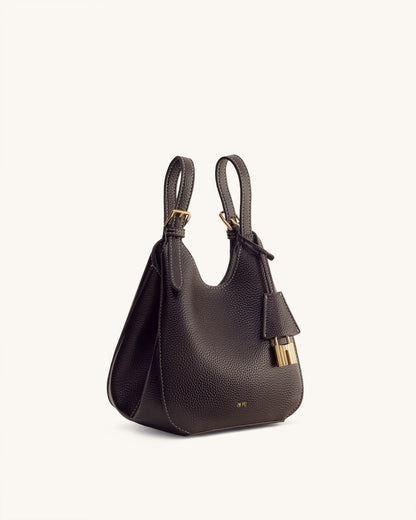 JW PEI Dark Brown  Ines Padlock Tote Bag  SKU: 8T113-3_Dark Brown Image 04