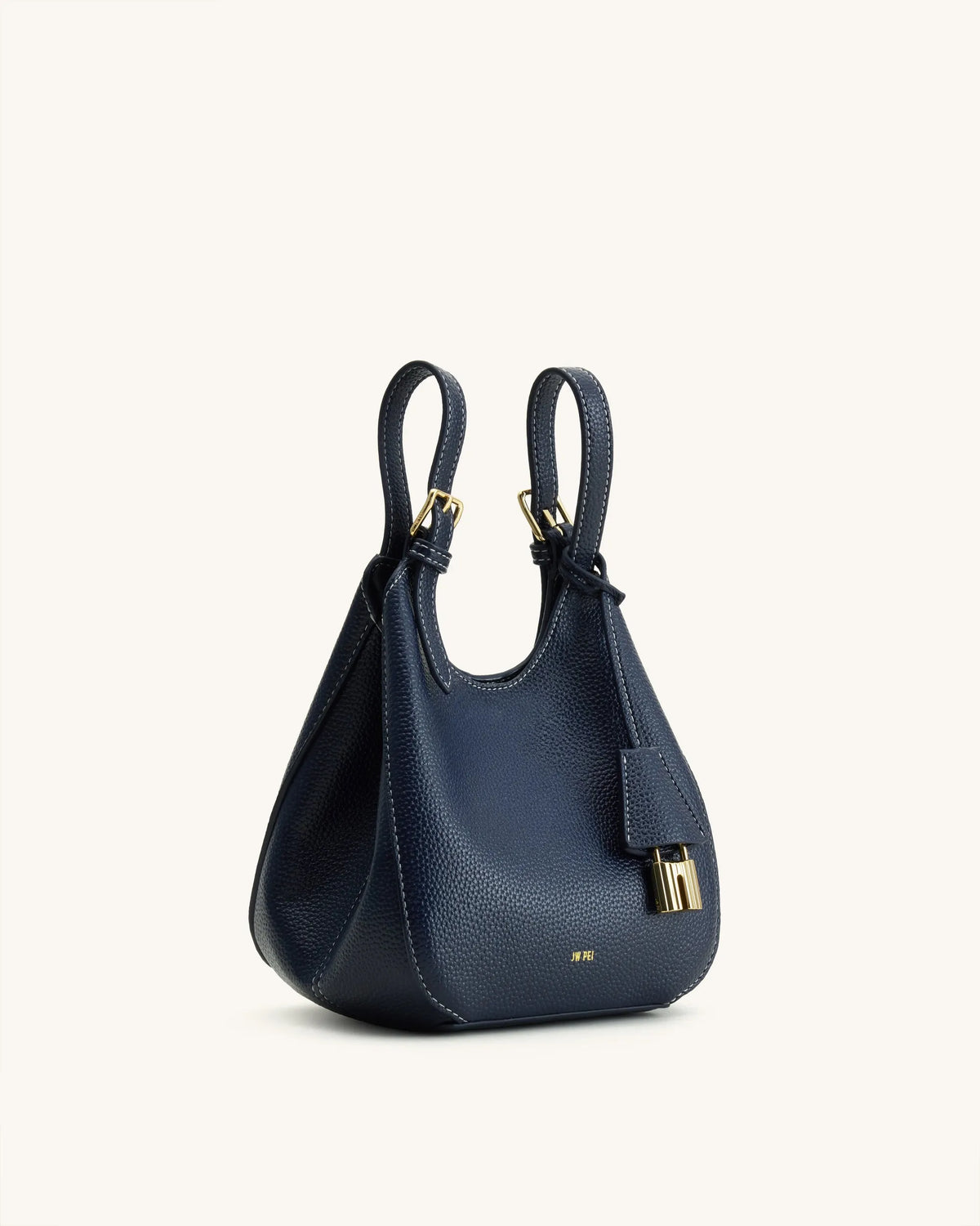 JW Pei Navy Women Ines Padlock Tote Bag SKU: 8T113-5_Navy Image 05