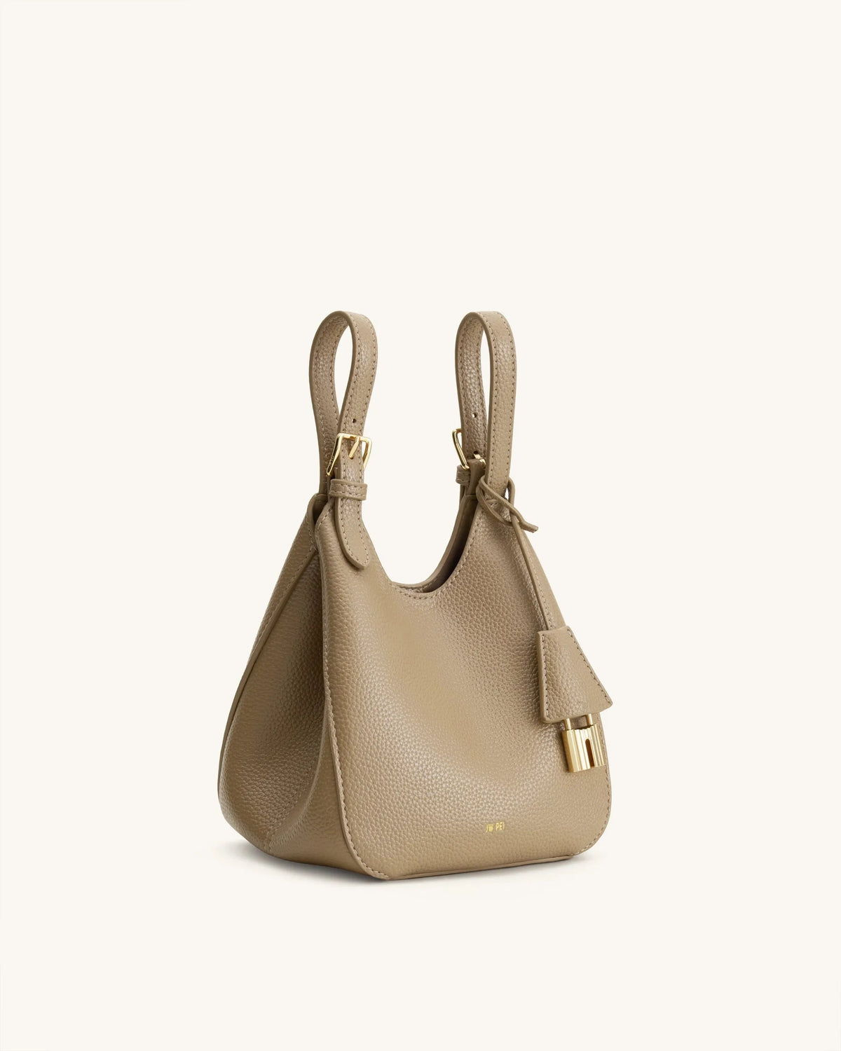 JW Pei Grey Beige Women Ines Padlock Tote Bag SKU: 8T113-9_Grey Beige Image 05