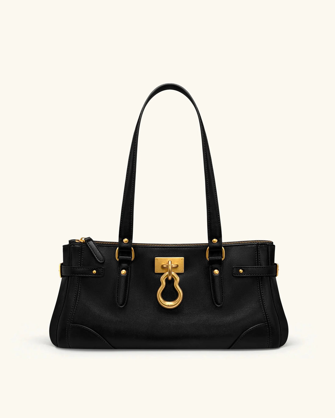JW PEI Black Women Yvette Elongated Tote Bag - Black SKU: 8T115-1_Black Image 01