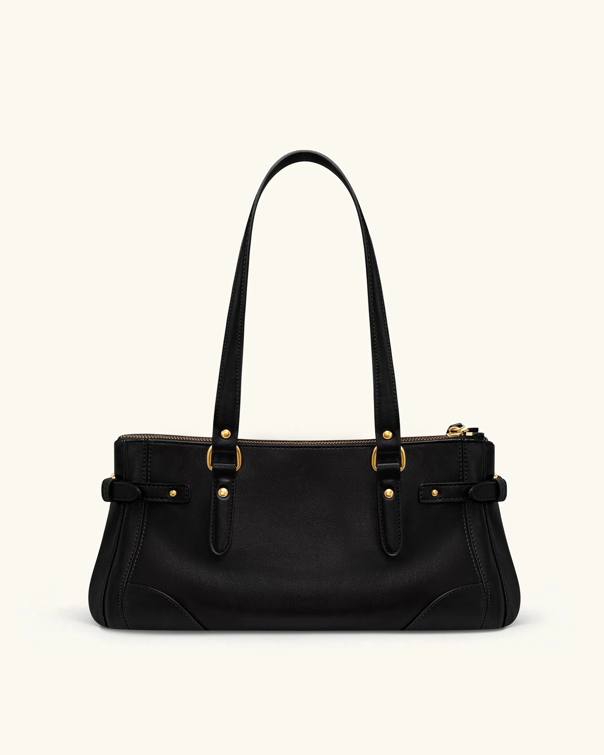 JW PEI Black Women Yvette Elongated Tote Bag - Black SKU: 8T115-1_Black Image 03