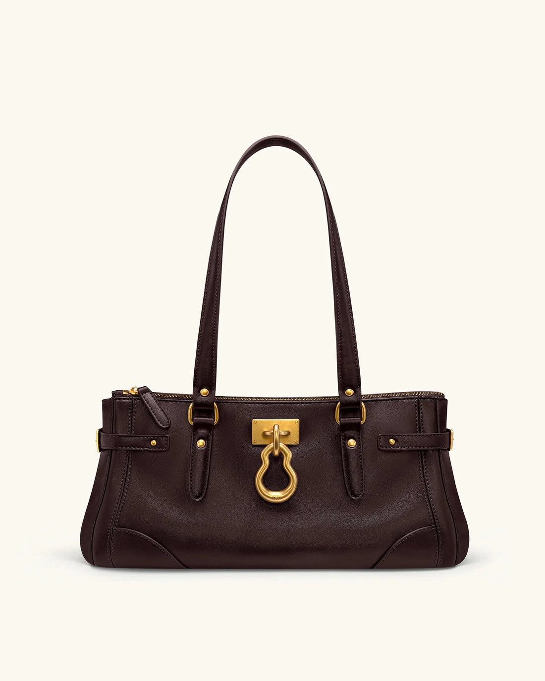 JW PEI Dark Brown Women Yvette Elongated Tote Bag - Dark Brown SKU: 8T115-3_Dark Brown Image 01