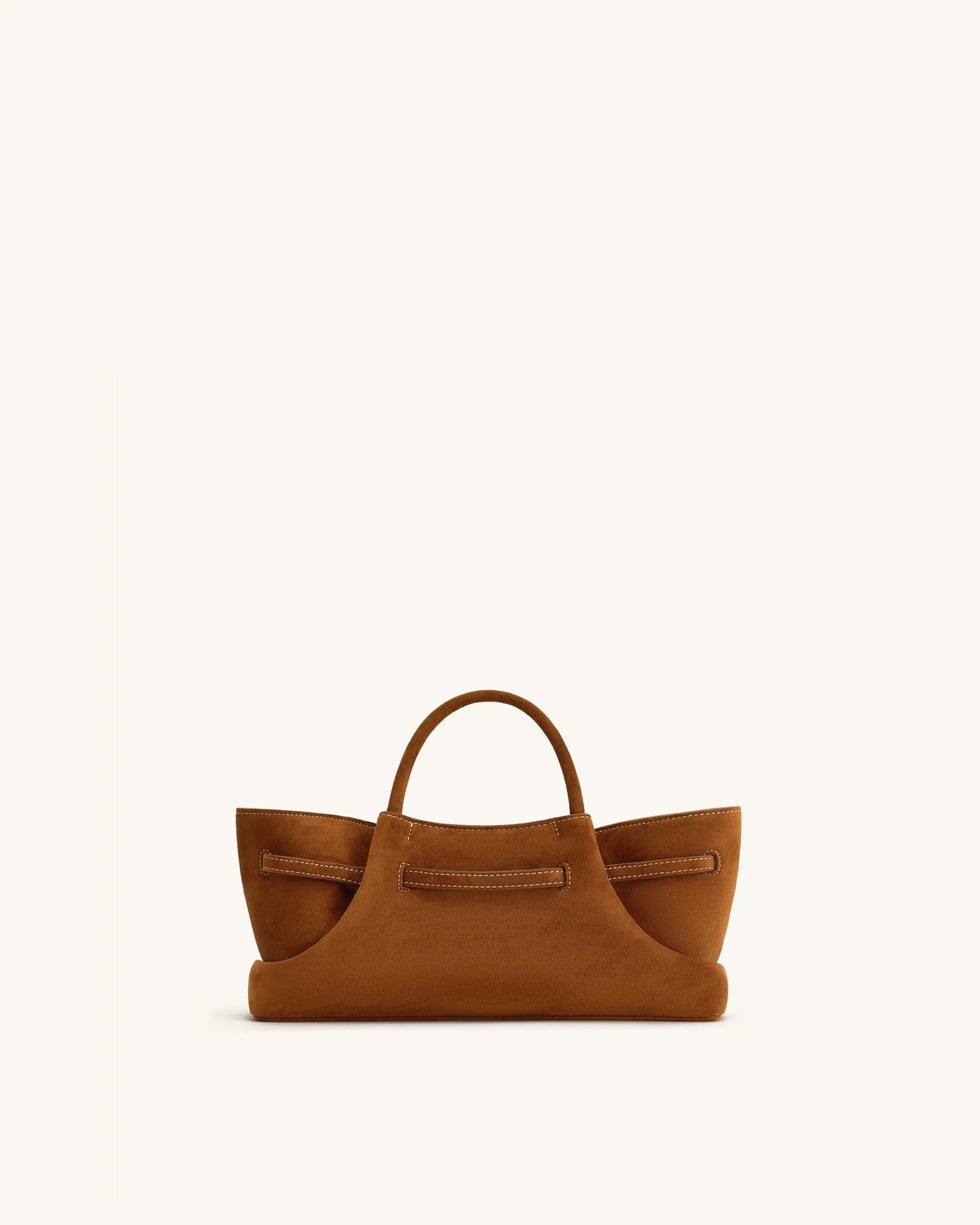 JW Pei Brown Women Maeve Dachshund Metal Charm Faux Suede Tote Bag SKU: 8T117-31_Brown Image 05