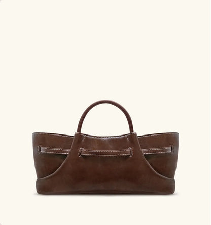 JW PEI Dark Brown  Maeve Dachshund Metal Charm Tote Bag SKU: 8T117-3_Dark Brown Image 04