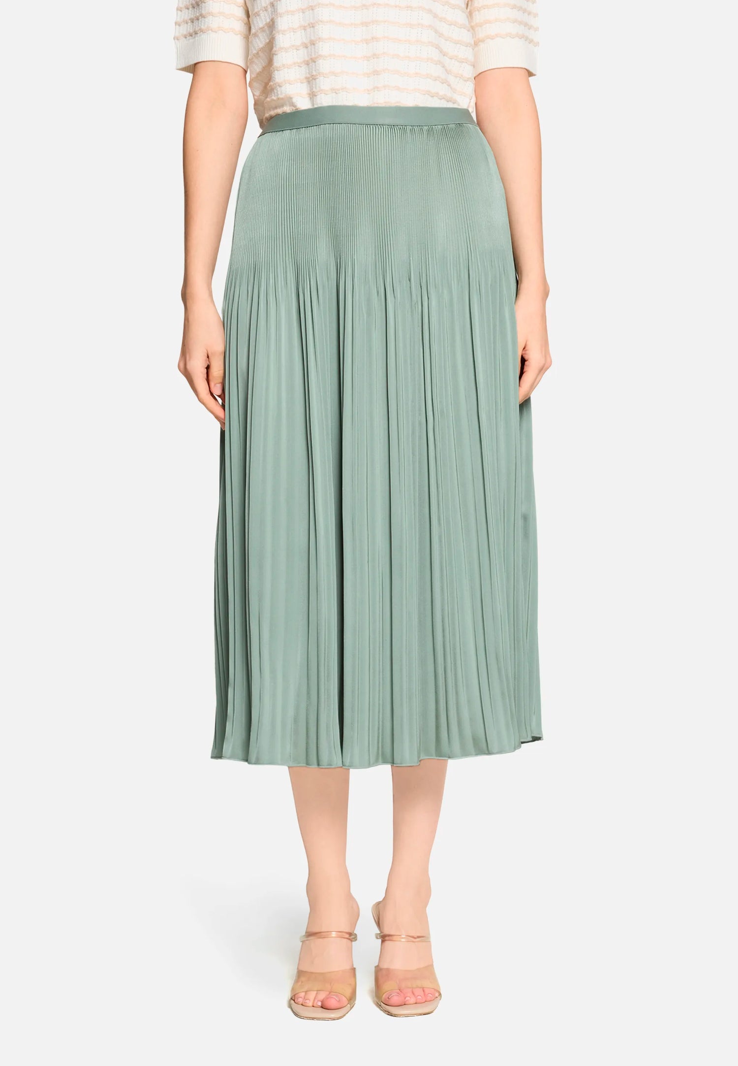 Betty Barclay Lily Pad Women Pleated Midi Skirt SKU: 9020-3285_5554 Image 02