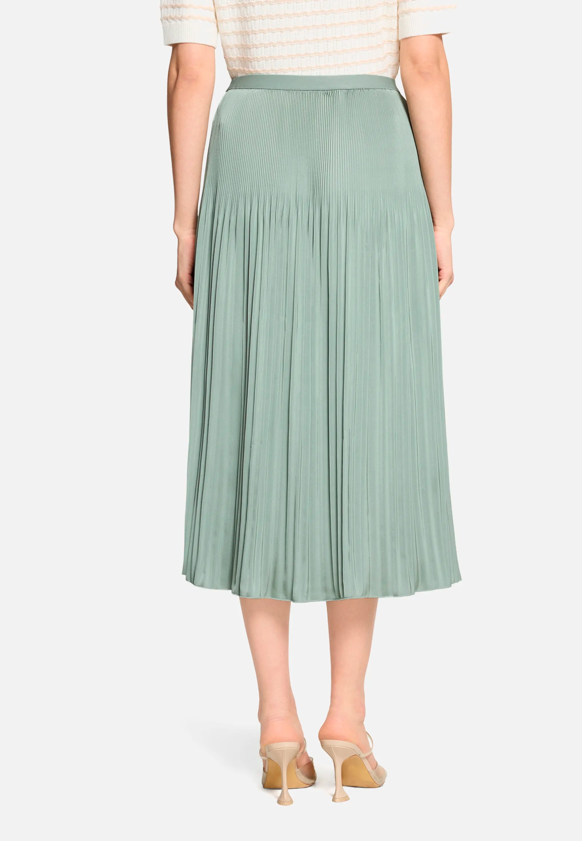 Betty Barclay Lily Pad Women Pleated Midi Skirt SKU: 9020-3285_5554 Image 04