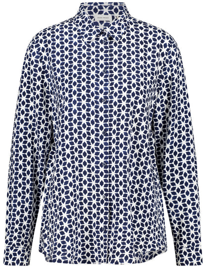 Gerry Weber_Whisp.White/Lake Blue Star Aop_Blouse 1/1 Sleeve_916002-54004_9159_01