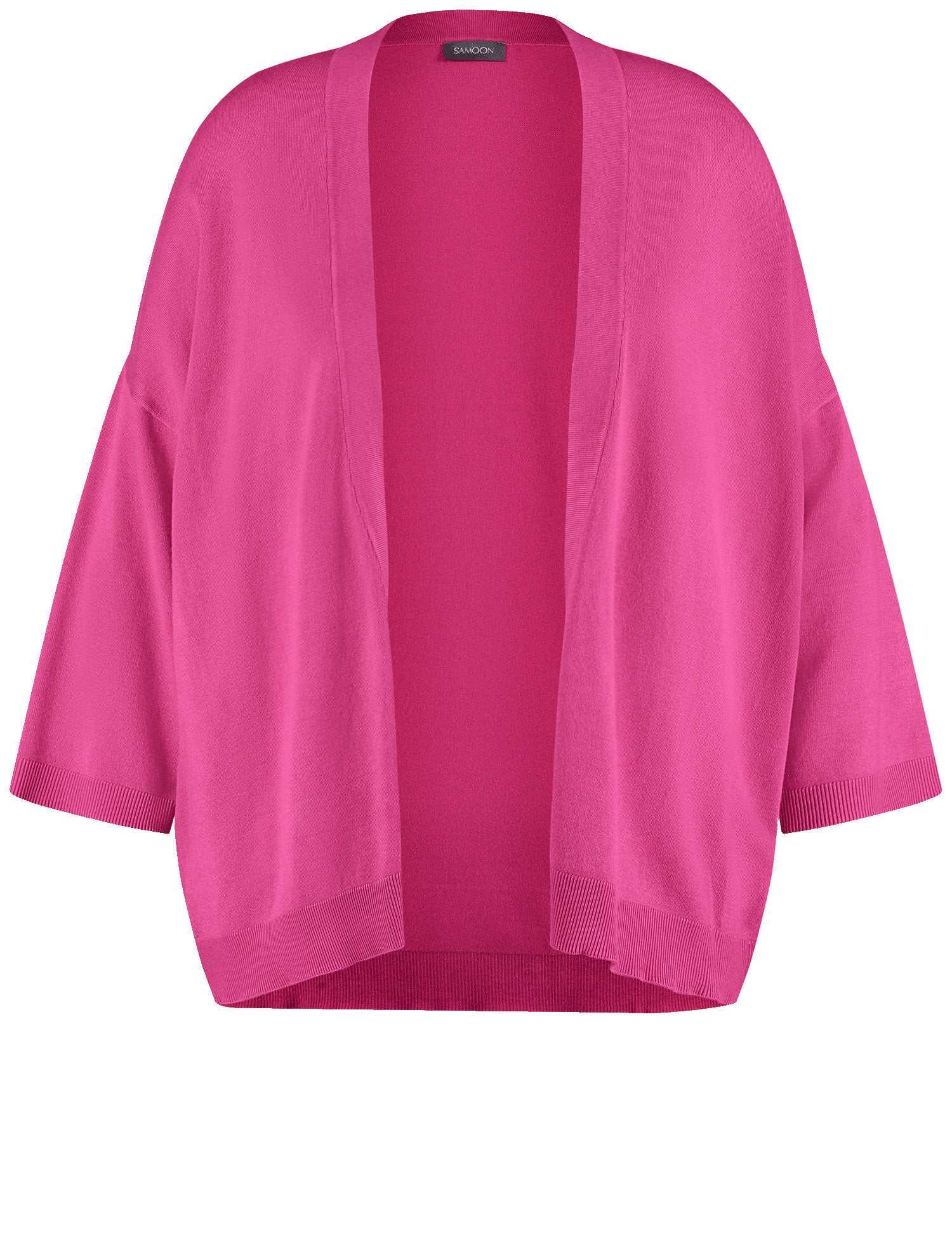 Samoon_Casual Cardigan with Mid-Length Sleeves_932991-29505_3350_03