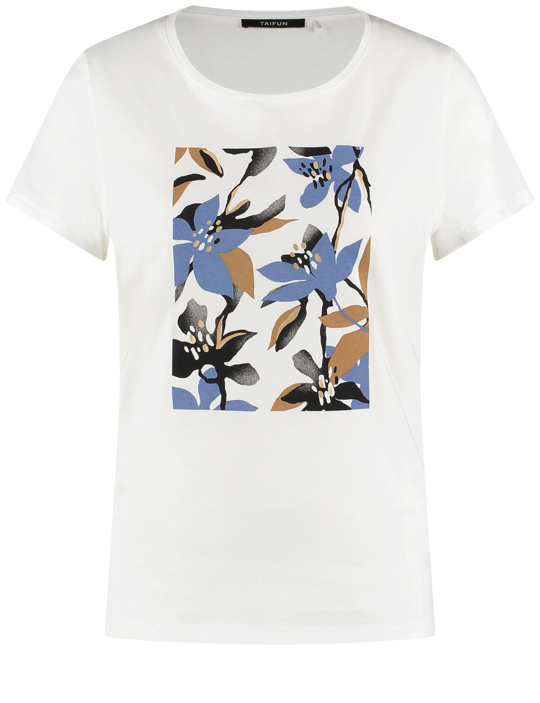 Taifun_Offwhite Patterned_T-Shirt 1/2 Sleeve_937001-76001_9702_01