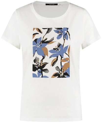 Taifun_Offwhite Patterned_T-Shirt 1/2 Sleeve_937001-76001_9702_01