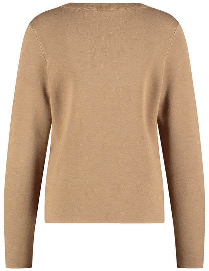 Taifun_Tannin Brown Patterned_Pullover 1/1 Sleeve_939004-77002_7202_02