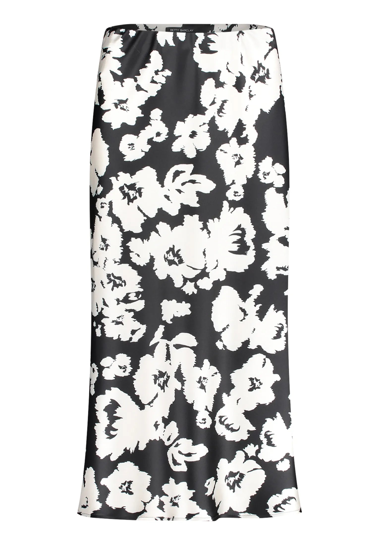 Betty Barclay Black/Cream Women Patterned Satin Skirt SKU: 9455-1741_9812 Image 04