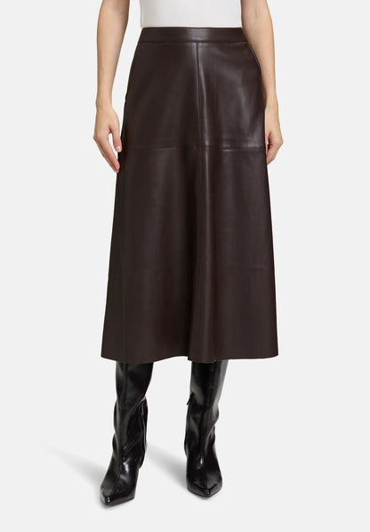 Betty Barclay_Light Maroon_Plain A-Line Skirt_9456-2738_7410_03